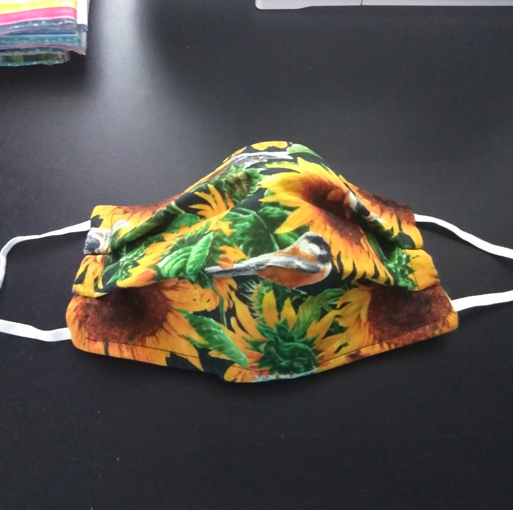 Homemade fabric face mask